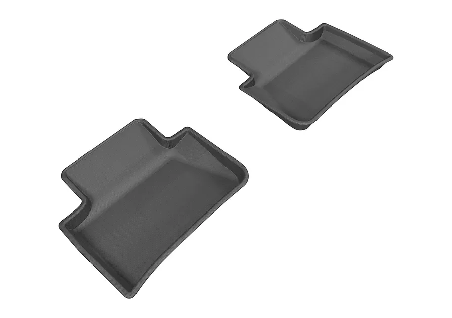 3D MAXpider Kagu 2nd Row Floormats For 14-19 Porsche Macan - Black